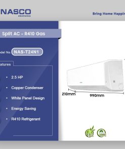 Nasco 24000 BTU Split Air Conditioner (R410) (NAS-T24N1) - view 2