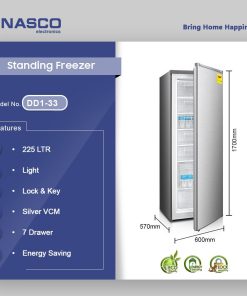 Nasco 225L Standing Freezer (DD1-33) - view 2