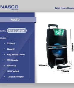 Nasco 25W Karaoke Speaker (NASD-250W) - view 2