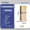 Nasco 136L Bottom Freezer Refrigerator (NASD2-18Fl-G) - view 2