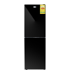 Nasco 196L Black Mirror Bottom Freezer Refrigerator (NASD2-24FL-B-MIRROR)