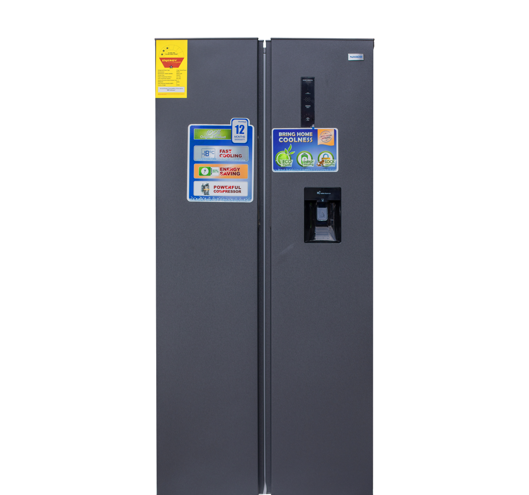 Nasco 425L Side by Side Refrigerator (NASF2-55S-SK)