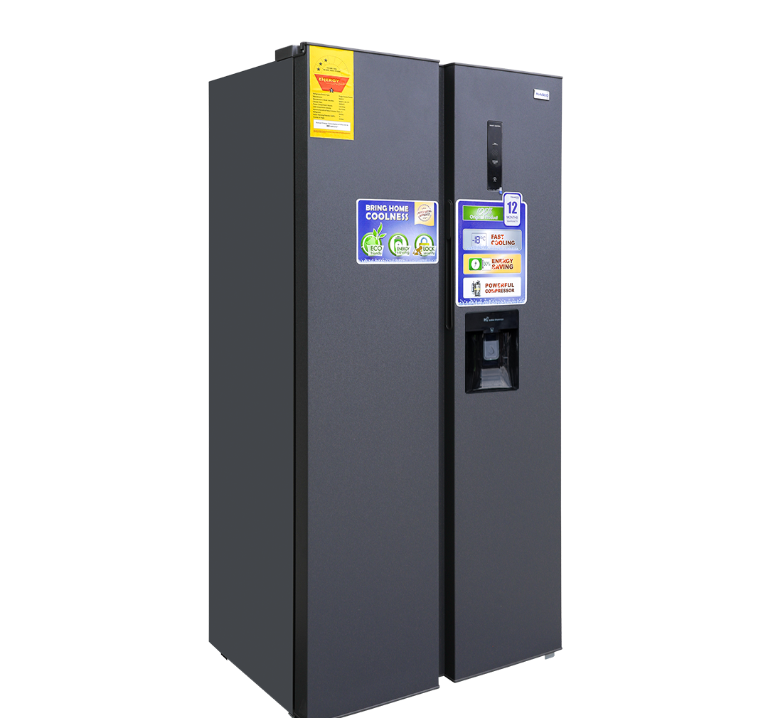 Nasco 425L Side by Side Refrigerator (NASF2-55S-SK) - view 3