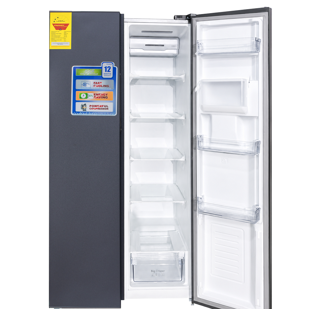 Nasco 425L Side by Side Refrigerator (NASF2-55S-SK) - view 4