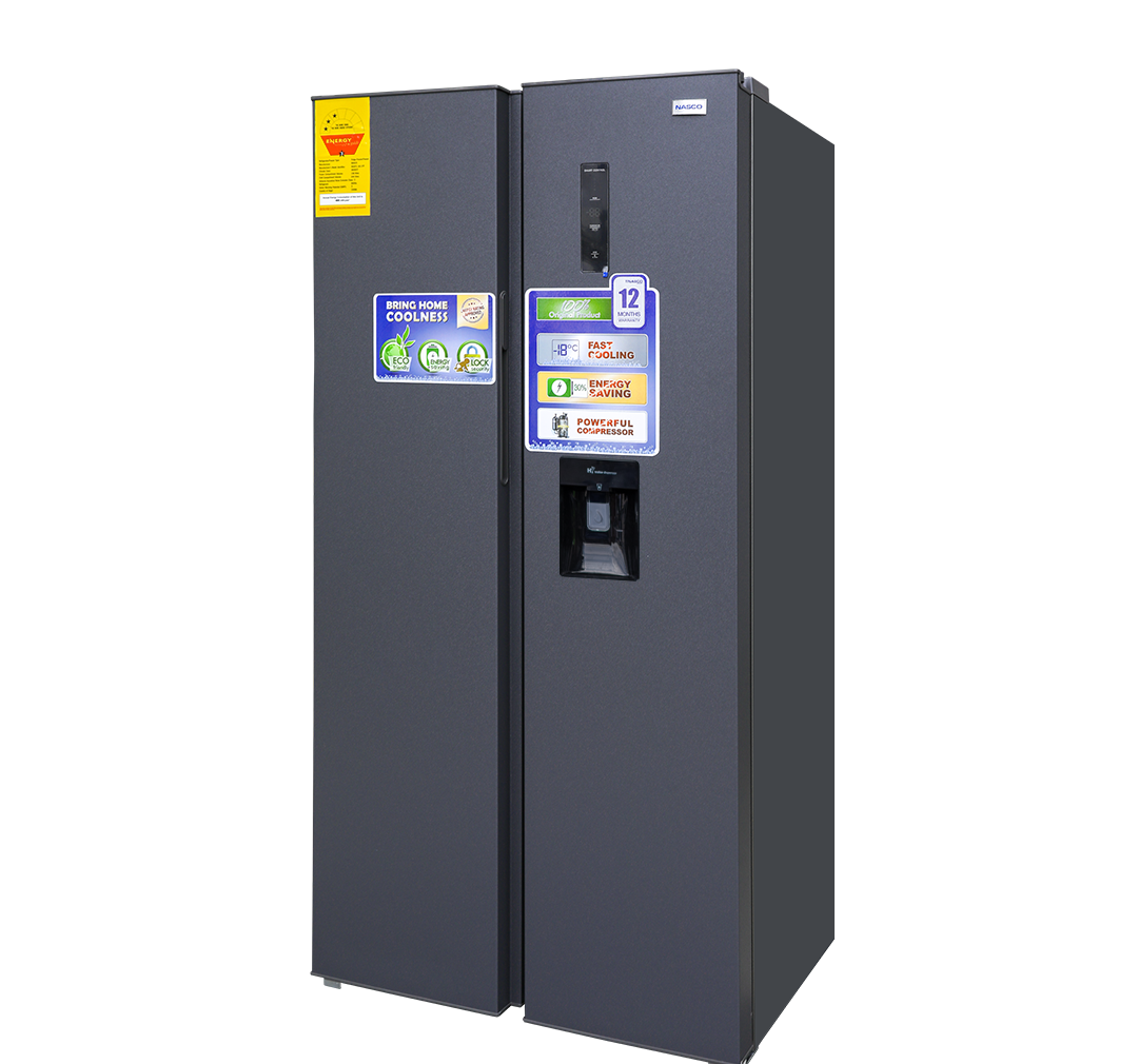 Nasco 425L Side by Side Refrigerator (NASF2-55S-SK) - view 5