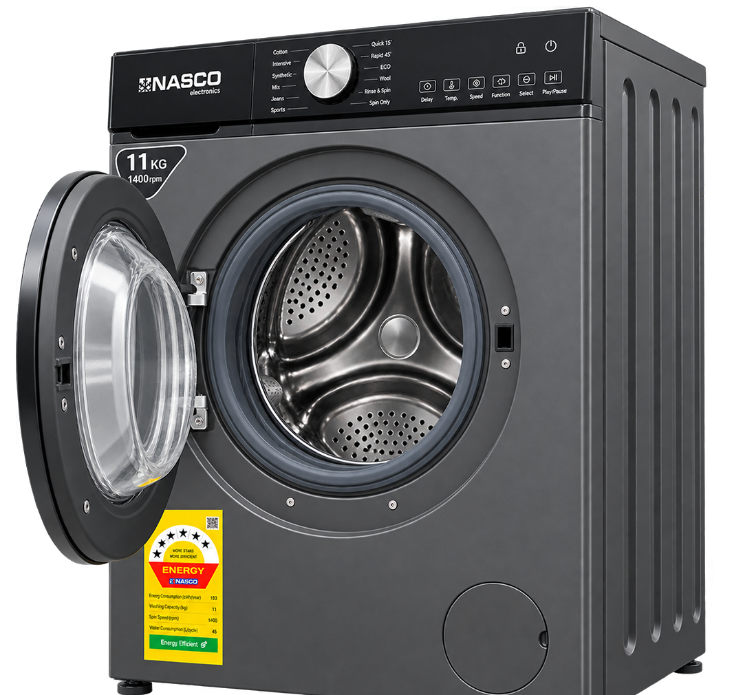 Nasco 11kg Front Load Washing Machine (NASFL-J11KG-S) - view 5