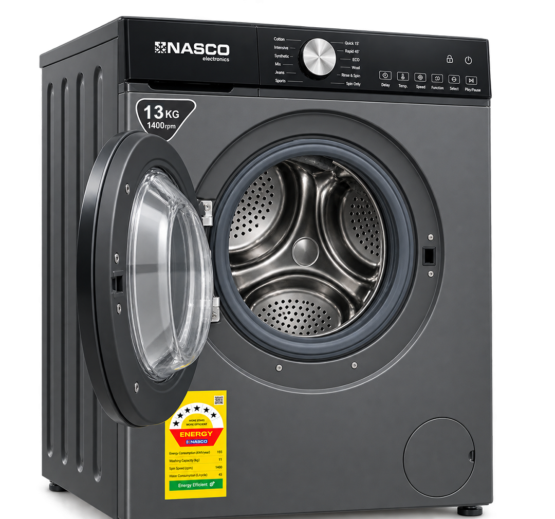 Nasco 13kg Front Load Washing Machine (NASFL-J13KG-S) - view 4