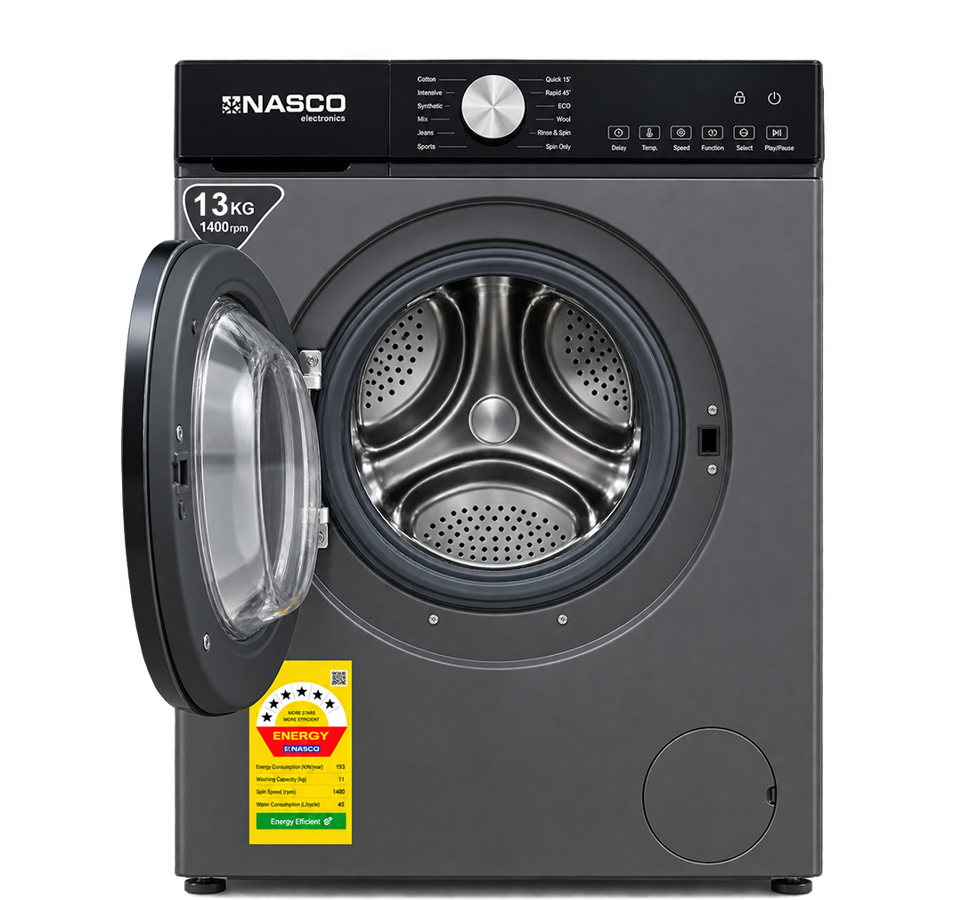 Nasco 13kg Front Load Washing Machine (NASFL-J13KG-S) - view 3