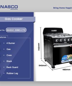 Nasco 4 Burner Gas Cooker (NASGC-50MO-CTZ) - view 2