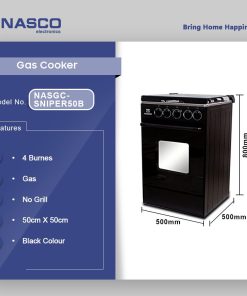 Nasco 4 Burner Gas Cooker (NASGC-SNIPER50B) - view 2