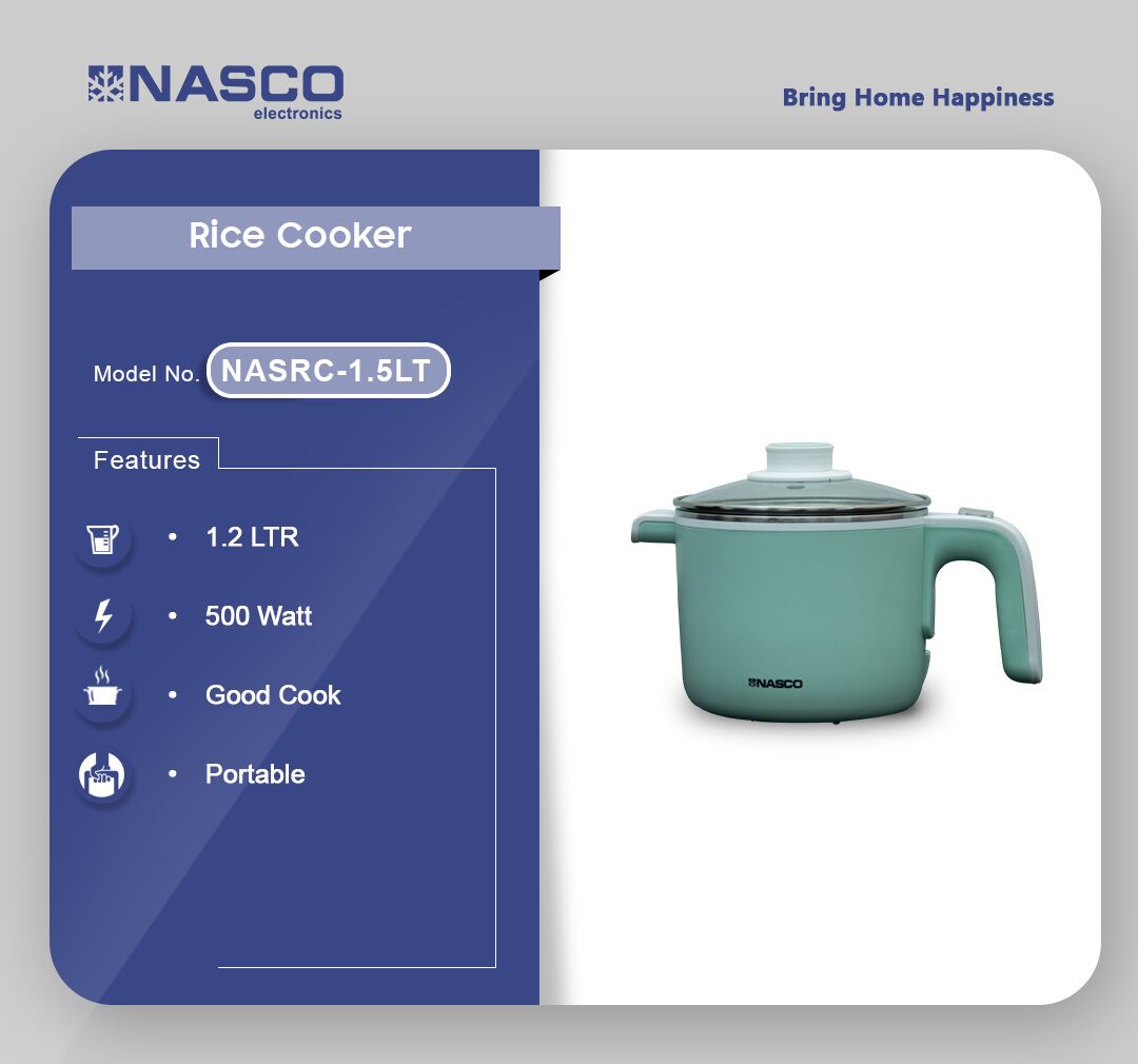Nasco 1.2L Rice Cooker (NASRC-1.5LT) - view 2