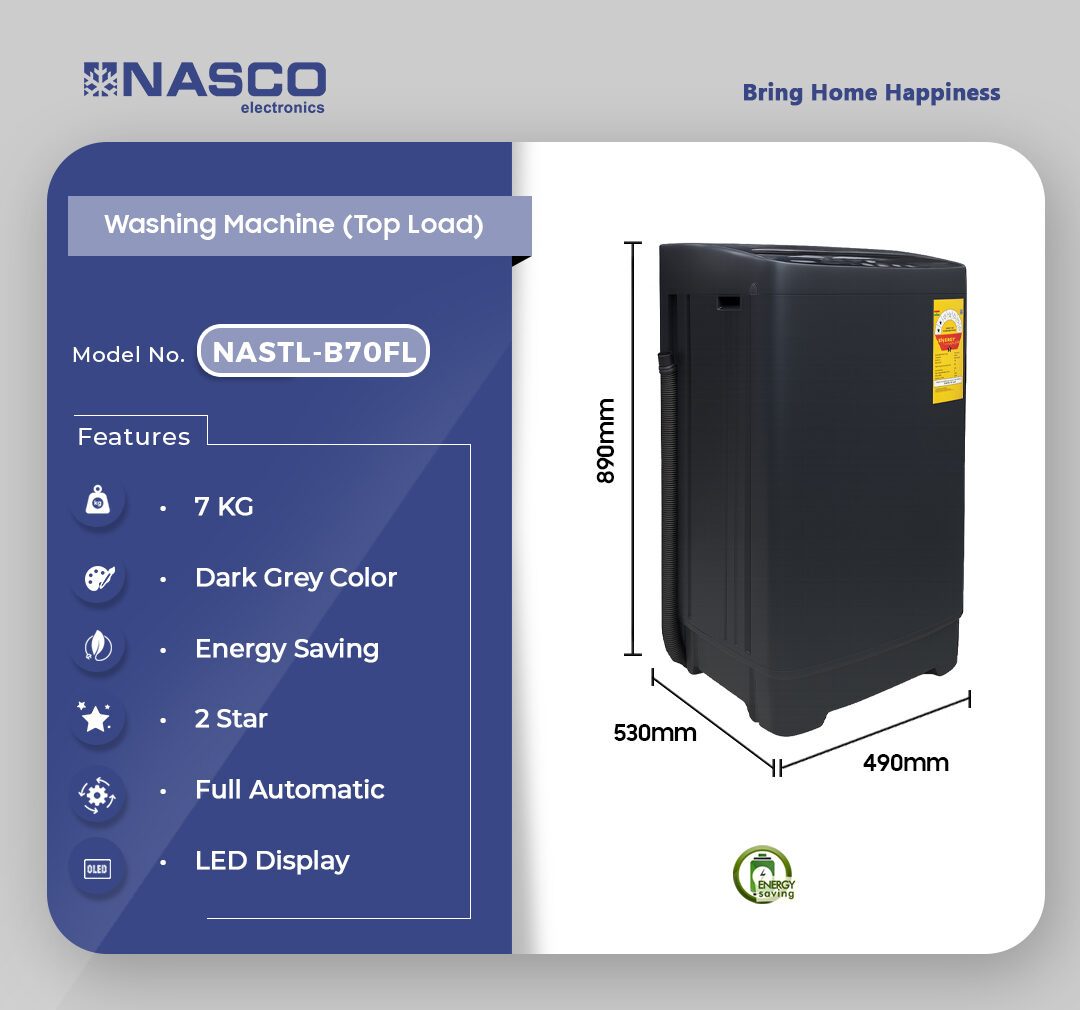 Nasco 7kg Top Load Washing Machine (MAE70-1104TPS/01FM) - view 2