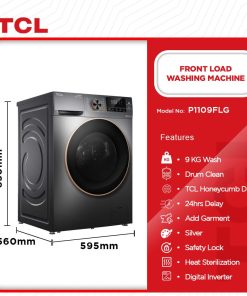TCL 9kg Front Load Inverter Washing Machine (P1109FLG) - view 2