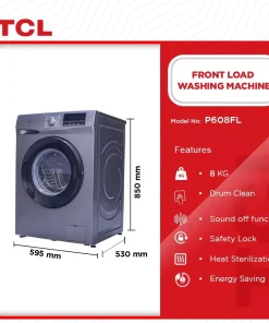 TCL 12kg Front Load Washing Machine (C512FLG) - view 2