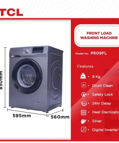 TCL 9kg Front Load Washing Machine (P609FL) - view 2