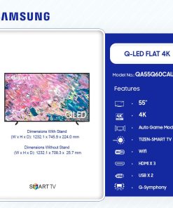 Samsung 55" QLED 4K Smart TV (QA55Q60CAUXGH) - view 2