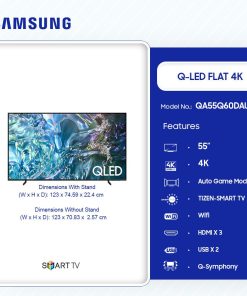 Samsung 55" QLED 4K Smart TV (QA55Q60DAUXKE) - view 2