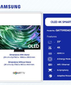 Samsung 77" OLED 4K Smart TV (QA77S90DAEXGH)