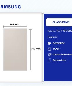 Samsung Glass Panel Refrigerator - Satin Beige (RA-F18DBB39GG) - view 2
