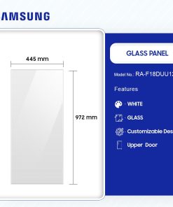 Samsung Glass Panel Refrigerator - White (RA-F18DUU12GG) - view 2