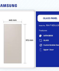 Samsung Glass Panel Refrigerator - Satin Beige (RA-F18DUU39GG) - view 2
