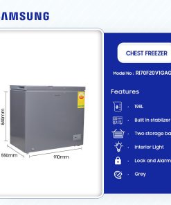 Samsung 198L Chest Freezer - Gray (RI70F20V1GAGH) | Legacy Luxury Store Ghana