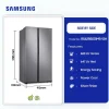 Samsung 647L Side by Side Refrigerator (RS62R5001M9/GH) - view 2