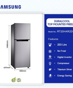 Samsung 203L Refrigerator (RT20HAR2DSA) - view 2