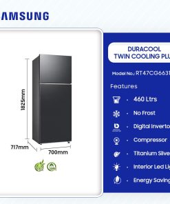 Samsung 460L DuraCool Twin Cooling Plus Refrigerator (RT47CG6631B1UT) - view 2