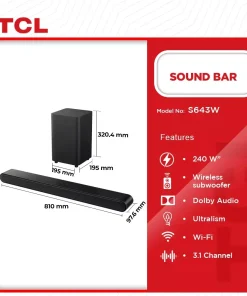 TCL 240W Sound Bar (S643W) - view 2