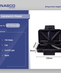 Nasco 700W Toaster (ST1015-CB) - view 2