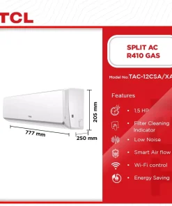 TCL 1.5HP On/Off Split Air Conditioner (R410) (TAC-12CSA/XA51) - view 2