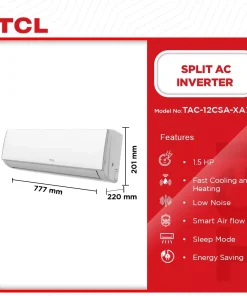 TCL 1.5HP Inverter Split Air Conditioner (R410) (TAC-12CSA/XA73I) - view 2