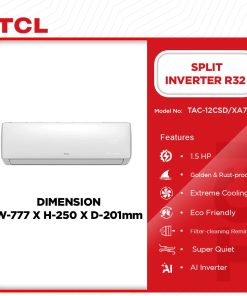 TCL 1.5HP Inverter Split Air Conditioner (R32) (TAC-12CSD/XA73I) - view 2