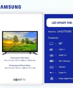 Samsung 32" FHD Smart LED TV (UA32T5300) - view 2