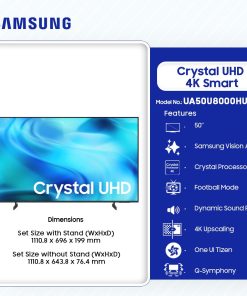 Samsung 50" Crystal UHD 4K Smart TV (UA50U8000HUXGH) - view 2