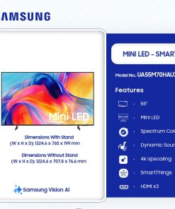 Samsung 55" Mini LED 4K Smart TV (UA55M70HAUXGH) - view 2
