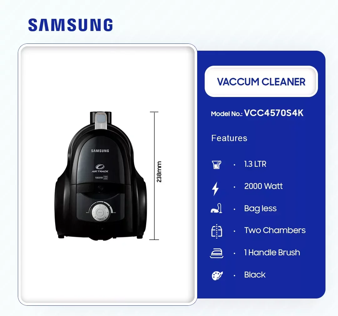 Samsung 2000W Vacuum Cleaner (VCC4570S4K) - view 2