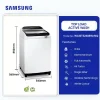 Samsung 10kg Top Load Active Wash Washing Machine (WA10T5260BW/NQ) - view 2