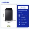 Samsung 17kg Top Load Active Wash Washing Machine (WA80F17S8CNQ) - view 2