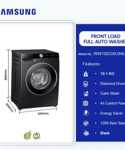 Samsung 10.1kg Washing Machine (WW10DG6U94LBNQ) - view 2