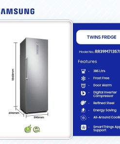 Samsung 385L Twin Cooling Refrigerator (RR39M71357F) - view 2