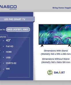 Nasco 43" LED TV (NAS-J43FBFL) - view 2
