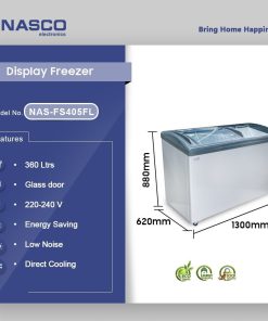 Nasco 360L Display Chest Freezer (NAS-FS405FL) - view 2