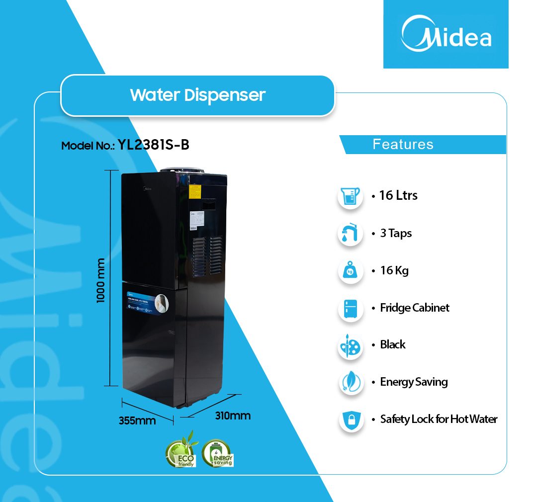 Midea 16L Water Dispenser (YL2381S-B) - view 2