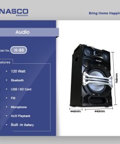 Nasco 120W Speaker (NAS-FST-1200WBT2) - view 2