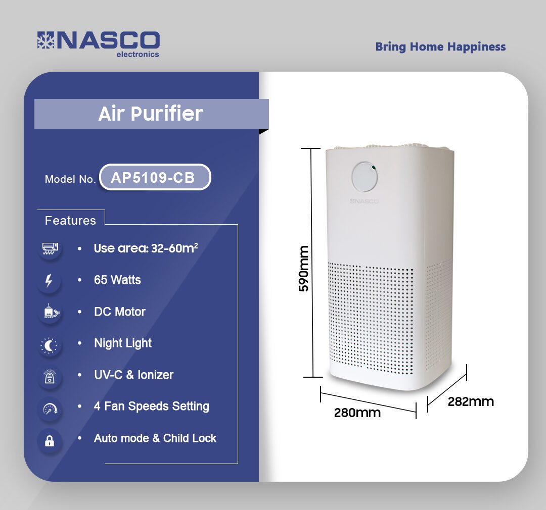 Nasco 65W Air Purifier (AP5109-CB) - view 2