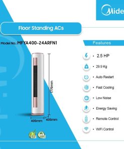 Midea 24000 BTU Floor Standing Inverter Air Conditioner (R410) (MFYA400-24ARFN1) - view 2