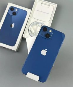 Blue iPhone 13 mini with box and cable - Legacy Luxury Store Ghana
