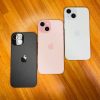 iPhone 15 black, pink and blue back view - Legacy Luxury Store Ghana